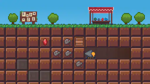 ほりほりドリル:コツコツ採掘・作業ゲーム screenshot 1