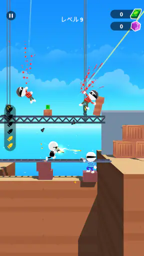アクションゲーム (Johnny Trigger) screenshot