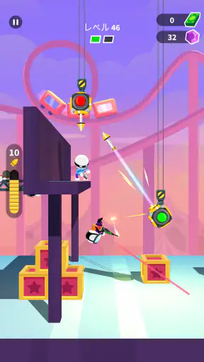 アクションゲーム (Johnny Trigger) screenshot