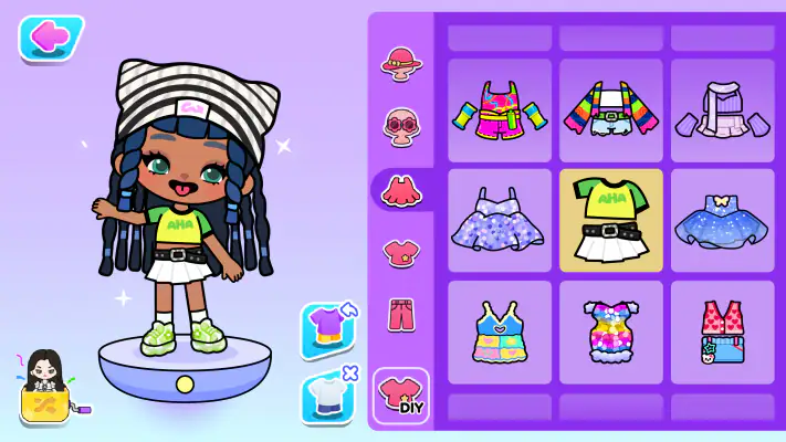 アハワールド~子ども向け着せ替えゲーム screenshot 1