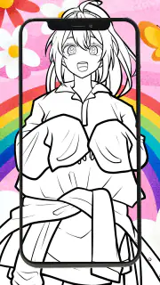 カラフル ピーチ  塗り絵 screenshot 5