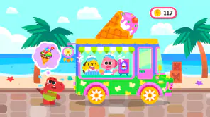 ココビとアイスクリームトラック-デザート、お店、キッズゲーム screenshot 1