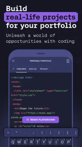 コーディング/プログラミングを学ぶ: Mimo screenshot
