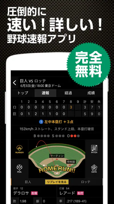 スポナビ 野球速報 screenshot 1