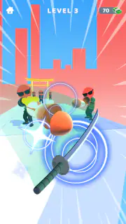 ソードプレイ！3D忍者が駆け抜け斬りまくる screenshot 4