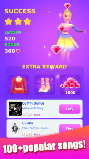 ダンススカート - 音楽ドレスアップ screenshot