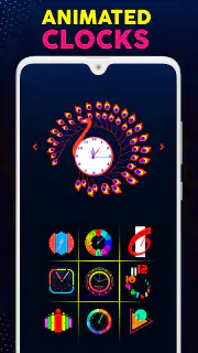 デジタル時計壁紙 | ホーム画面 | ロック画面 screenshot 7