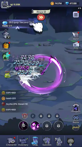 デスクロウ育成：放置系RPG screenshot