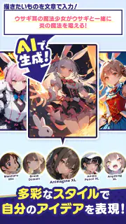 ドビーキャンバス-AIイラストでキャラクター画像を簡単生成！ screenshot 2