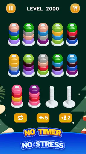 ナット整理・カラーゲーム screenshot