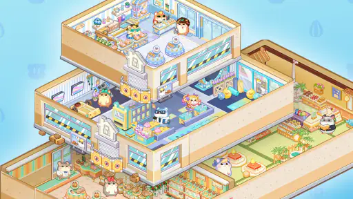 ハムハム商店街: かわいい放置タイクーンゲーム screenshot 3