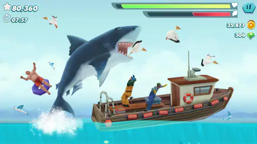 ハングリーシャークエボリューション：大食いサメのサバイバル screenshot