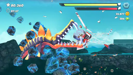 ハングリーシャークエボリューション：大食いサメのサバイバル screenshot