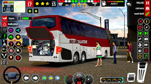 バス シミュレーター コーチ バス ゲーム screenshot