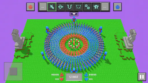 ブロック状のラグドールの戦い screenshot 1