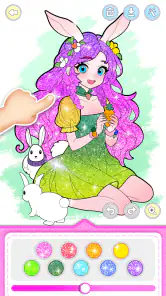 プリンセスゲーム：ファンタジーぬりえ screenshot 4
