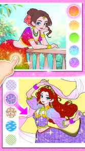 プリンセスゲーム：ファンタジーぬりえ screenshot 6