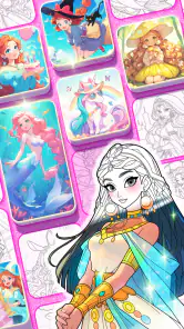 プリンセスゲーム：ファンタジーぬりえ screenshot 7