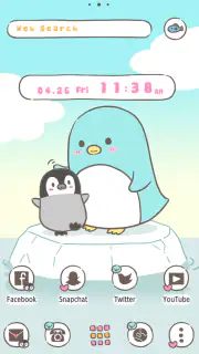 ペンギンの親子 テーマ screenshot 5