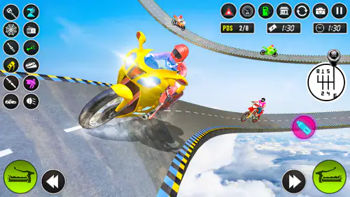 メガ リアルバイク レーシングゲーム screenshot 5