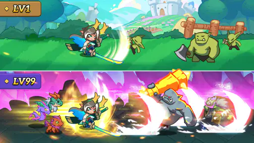 モンスタースレイヤー：放置RPGゲーム screenshot 1