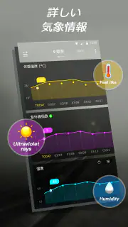 ライブ天気：料金不要で精度高い天気予報と雨雲レーダー screenshot 7