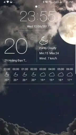 天気 嵐  ウィジェット 風速 screenshot