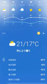 天気予報 - ライブレーダーとウィジェット screenshot 3