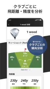 楽天ゴルフスコア管理　GPS距離・高低差の計測・スイング解析 screenshot 8