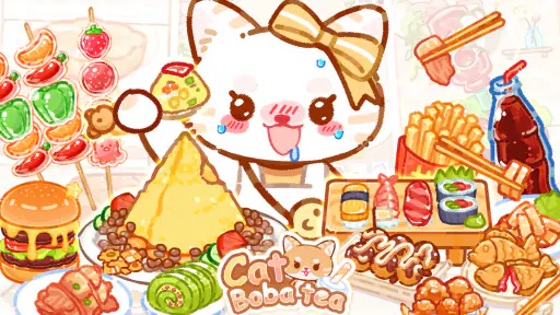 猫のタピオカティー: Boba Tea ASMR食べ物ゲーム screenshot