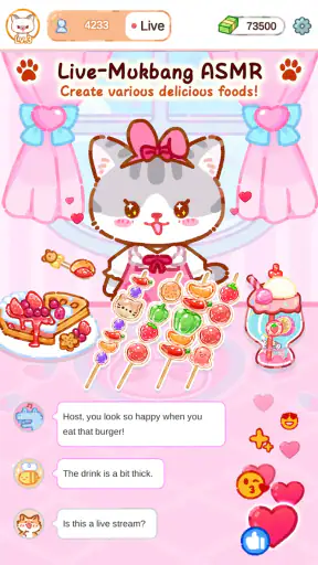 猫のタピオカティー: Boba Tea ASMR食べ物ゲーム screenshot