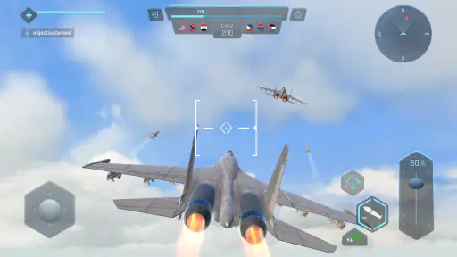 空の戦士：戦闘機での戦闘ゲーム screenshot