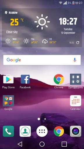簡単な天気＆時計ウィジェット screenshot