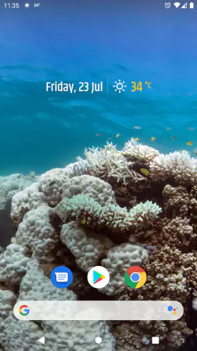 簡単な天気＆時計ウィジェット screenshot