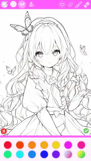 色塗り絵：イラストお絵描きぬりえパズルASMRゲーム screenshot 5
