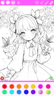 色塗り絵：イラストお絵描きぬりえパズルASMRゲーム screenshot 6