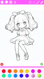 色塗り絵：イラストお絵描きぬりえパズルASMRゲーム screenshot 7