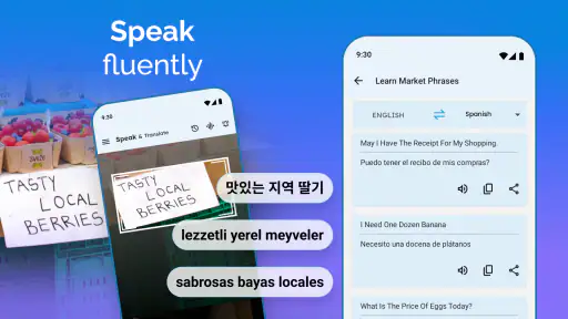 言語を話したり翻訳したり screenshot
