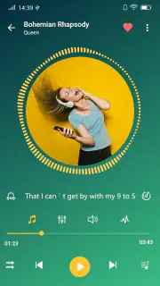 音楽プレーヤー - オーディオプレーヤーとベースブースター screenshot 2