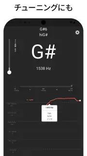 音程チェッカー チューナーやボイストレーニングに。音階を表示 screenshot 3