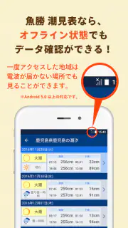 魚勝 潮見表／潮汐・潮位を検索 screenshot 1