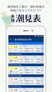 魚勝 潮見表／潮汐・潮位を検索 screenshot 2