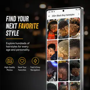 350+ Black Boy Hairstyles screenshot 2