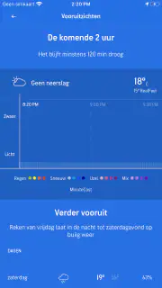 AccuWeather weerbericht screenshot 2