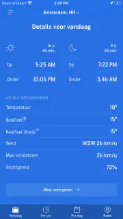 AccuWeather weerbericht screenshot 3