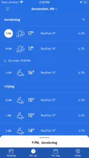 AccuWeather weerbericht screenshot 4