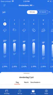 AccuWeather weerbericht screenshot 5