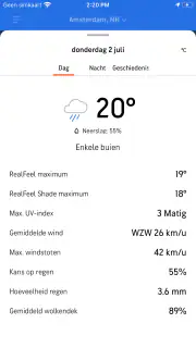 AccuWeather weerbericht screenshot 6