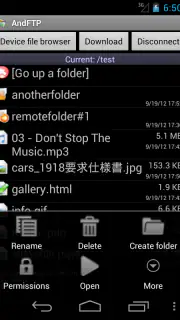 AndFTPPro screenshot 1