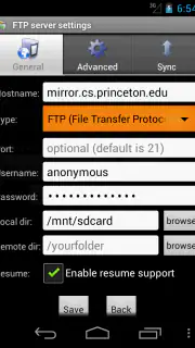 AndFTPPro screenshot 3
